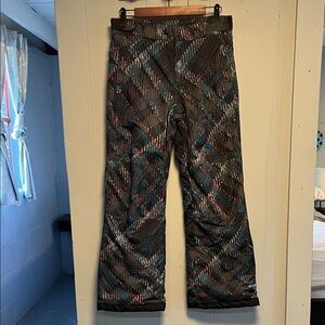 Columbia Sportswear Company Patterned Snow Pants Snowboard Ski Size 14/16